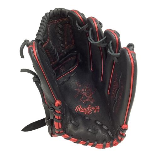 RAWLINGS (ローリングス) 軟式グローブ ブラック×レッド @ HOH METALLIC 投手用 GR3FHMA15FB
