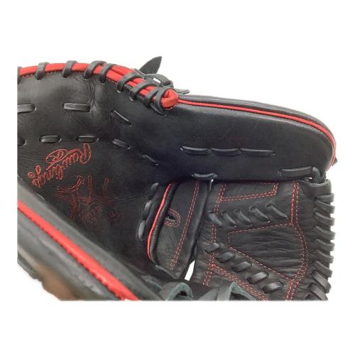 RAWLINGS (ローリングス) 軟式グローブ ブラック×レッド @ HOH METALLIC 投手用 GR3FHMA15FB