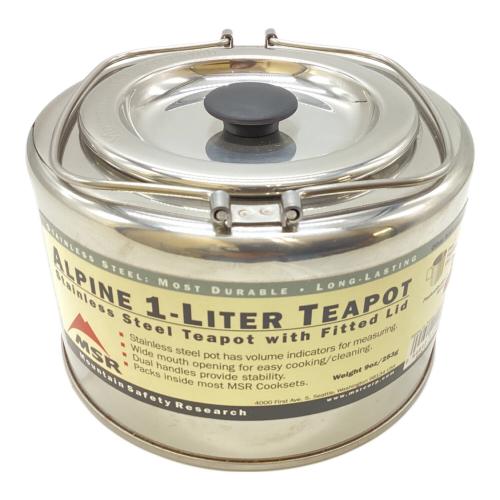 MSR (エムエスアール) クッカー ステンレス 廃版品 121126-1002 アルパイン１リットルティーポット 未使用品
