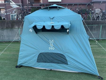 DOD おうちテント T4-825-BL 141020 ワンタッチテント 4人用 販売終了】おうちテント（ブルーグレー） T4-825-BL - DOD（ディーオー