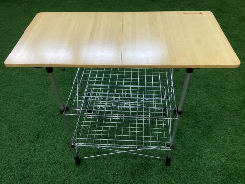 Snow peak (スノーピーク) キッチンテーブル ブラウン 廃盤品 フィールドキッチンテーブル