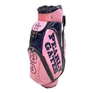 PEARLY GATES (パーリーゲイツ) キャディバッグ ピンク スマイル89 6区別 エナメルキャディバッグ