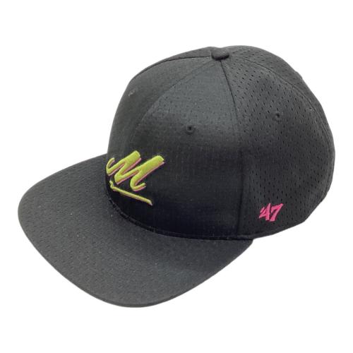 千葉ロッテマリーンズ (チバロッテマリーンズ) 応援グッズ 60cm ブラック NPB90周年記念パッチ 帽子 プロ仕様モデル