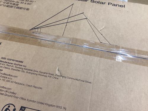 Eco Flow (エコフロー) ソーラーパネル EF-SG-M125 両面パネルソーラー