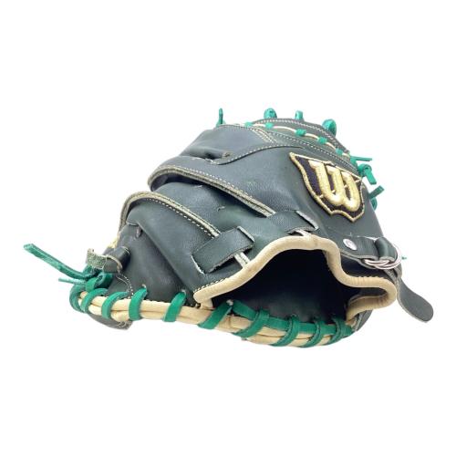 Wilson 硬式野球用 グローブ キャッチャーミット トレーニングミット Wilson (ウィルソン) 硬式グローブ モスグリーン キャッチャー