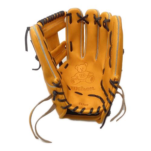 Wilson (ウィルソン) 硬式グローブ オレンジ ケース付  Wilson Staff DUAL 内野用 HWK87H 未使用品