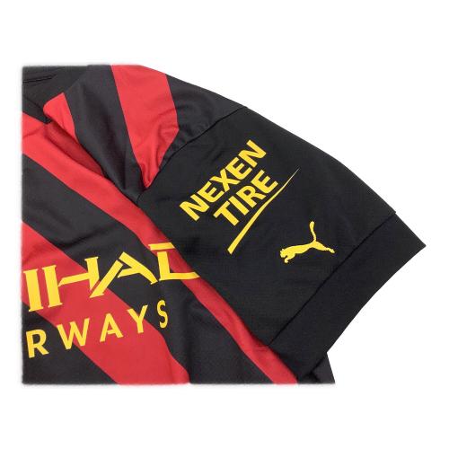 マンチェスターシティ (マンチェスター・シティ) サッカーユニフォーム SIZE M ブラック×レッド 22/23アウェイ フリアン・アルバレス【19】 765722-02