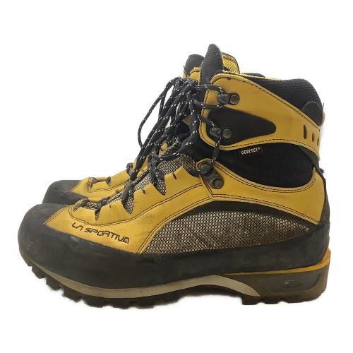 LA SPORTIVA (スポルティバ) トレッキングシューズ メンズ SIZE EU43(27.5cm) イエロー×ブラック TRANGO S EVO ハイカット(ハードソール) GORE-TEX