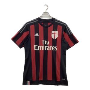 ACミラン (エーシーミラン) サッカーユニフォーム S11836 adidas 2015-16 ACミラン ホーム メンズ SIZE LL レッド×ブラック