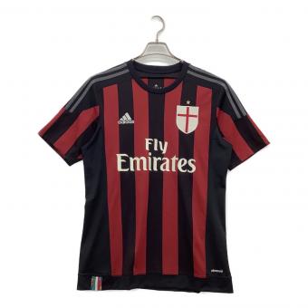 ACミラン (エーシーミラン) サッカーユニフォーム S11836 adidas 2015-16 ACミラン ホーム メンズ SIZE LL レッド×ブラック
