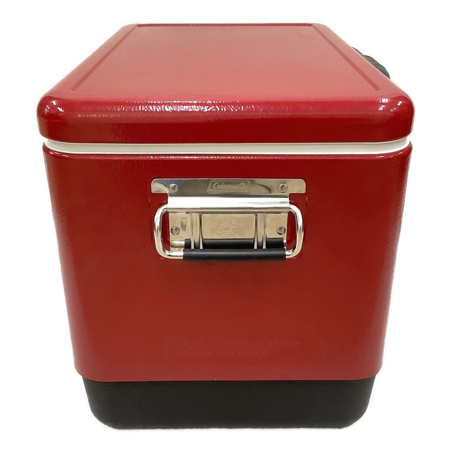 Coleman レッド 鋼製収納ボックス200B743J 93／12製造 Coleman レッド