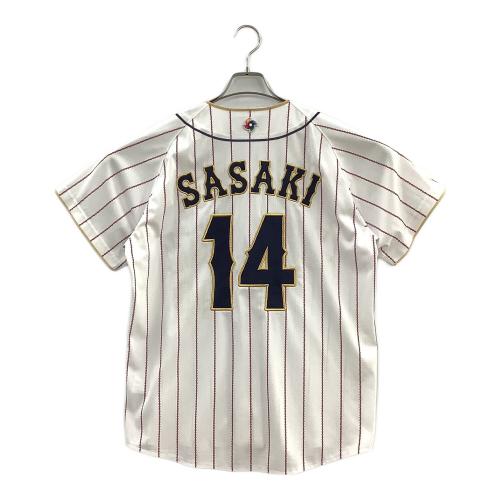 日本代表(侍ジャパン) 応援グッズ SIZE M ホワイト 2023WBC ユニフォーム 【14】佐々木朗希 レプリカ