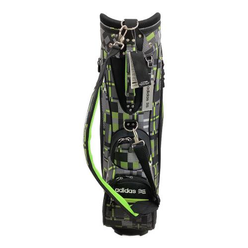 adidas (アディダス) キャディバッグ グレーｘグリーン QR627 9型