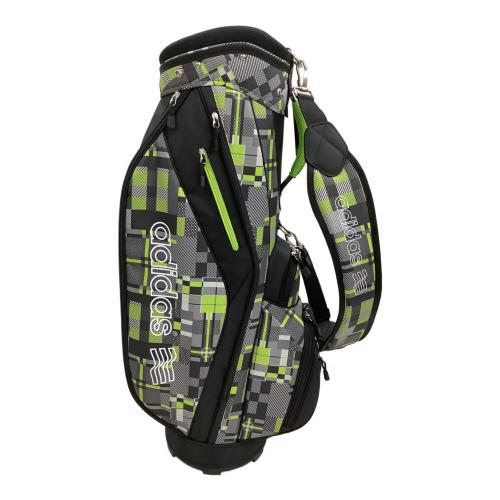 adidas (アディダス) キャディバッグ グレーｘグリーン QR627 9型