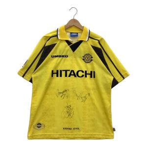 柏レイソル (カシワレイソル) サッカーユニフォーム メンズ SIZE M イエロー 1997-98 サイン証明無