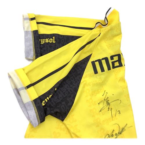 柏レイソル (カシワレイソル) サッカーユニフォーム メンズ SIZE M イエロー 1997-98 サイン証明無