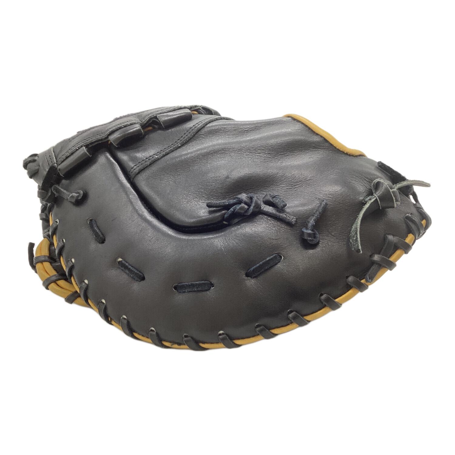 MIZUNO (ミズノ) 硬式グローブ ブラック×イエロー 耕作印有 オーダー