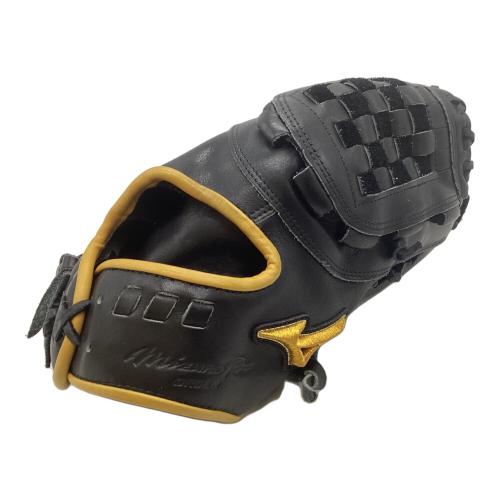 MIZUNO (ミズノ) 硬式グローブ ブラック×イエロー 耕作印有