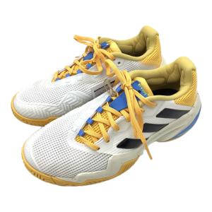 adidas (アディダス) テニスシューズ レディース SIZE 23.5cm ホワイト×イエロー Barricade 13 AC W IF0410
