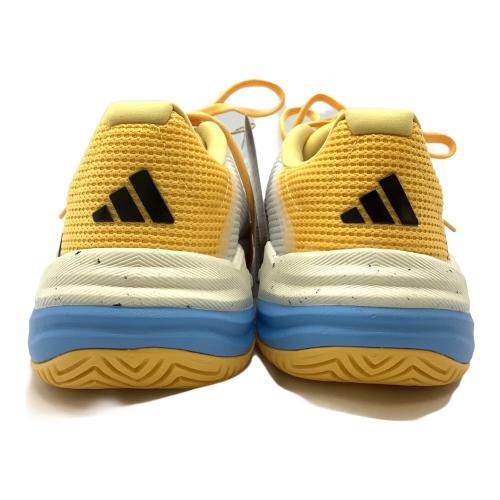 adidas (アディダス) テニスシューズ レディース SIZE 23.5cm ホワイト×イエロー Barricade 13 AC W IF0410