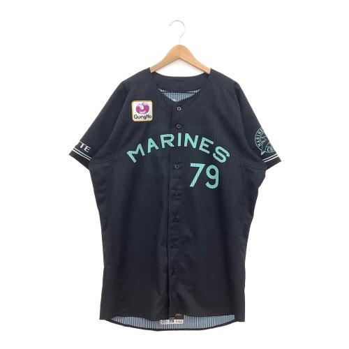 千葉ロッテマリーンズ (チバロッテマリーンズ) 応援グッズ ブラック 2021年ブラックサマー【79】L.マーティン  ユニフォーム プロ仕様モデル