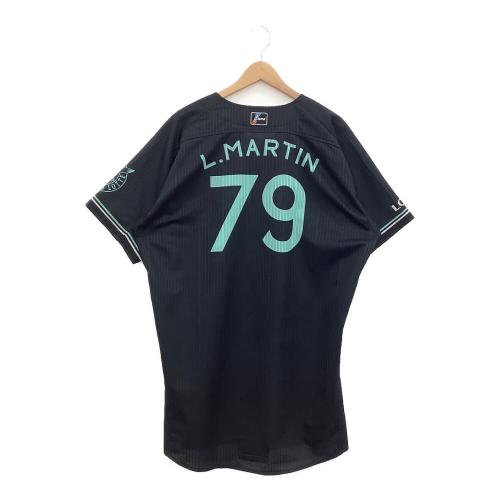 千葉ロッテマリーンズ (チバロッテマリーンズ) 応援グッズ ブラック 2021年ブラックサマー【79】L.マーティン  ユニフォーム プロ仕様モデル