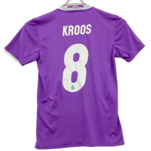 レアル・マドリード トニ・クロース【8】 サッカーユニフォーム AI5158 16/17 アウェイユニフォーム SIZE S パープル