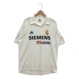 レアル・マドリード サッカーユニフォーム メンズ O ホワイト 2002-2003 100周年記念 ASR001