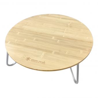 Snow peak (スノーピーク) アウトドアテーブル カーキ 廃盤品 ワンアクションちゃぶ台竹S