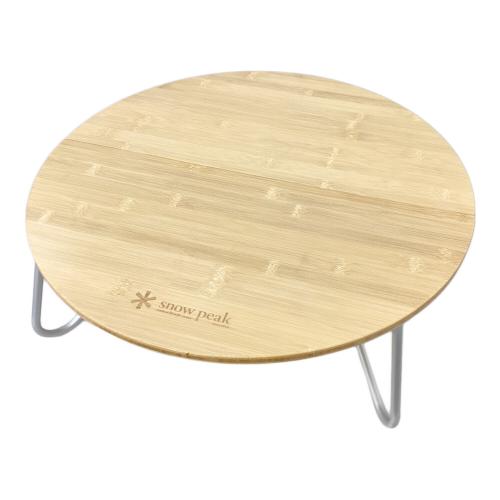 Snow peak (スノーピーク) アウトドアテーブル カーキ 廃盤品 ワンアクションちゃぶ台竹S