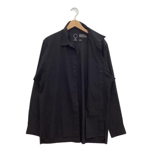 山と道 (ヤマトミチ) トレッキングウェア(シャツ) ユニセックス SIZE L ブラック 長袖 ULシャツ 国内代理店表記 有
