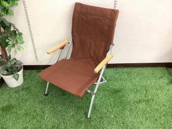 Snow peak (スノーピーク) アウトドアチェア LV-091 ブラウン ローチェア30