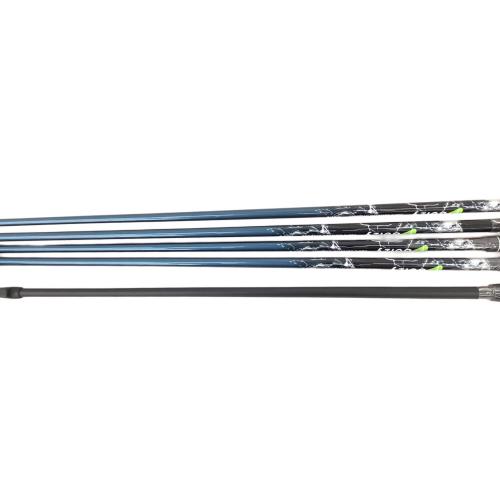 Golzy (ゴルジー) ゴルフクラブ&キャディバッグセット ブラック×ブルー フレックス【R】 5本セット 純正グリップ良好