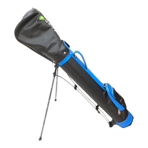 Golzy (ゴルジー) ゴルフクラブ&キャディバッグセット ブラック×ブルー フレックス【R】 5本セット 純正グリップ良好