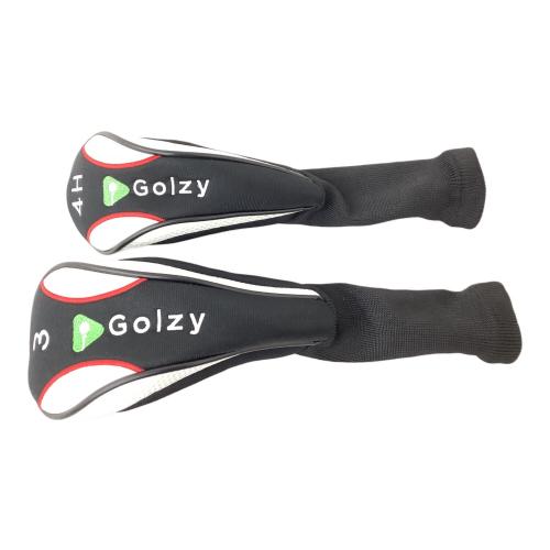 Golzy (ゴルジー) ゴルフクラブ&キャディバッグセット ブラック×ブルー フレックス【R】 5本セット 純正グリップ良好