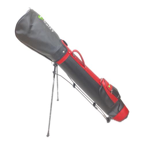 Golzy (ゴルジー) ゴルフクラブ&キャディバッグセット ブラック×レッド フレックス【R】 5本セット 純正グリップ良好