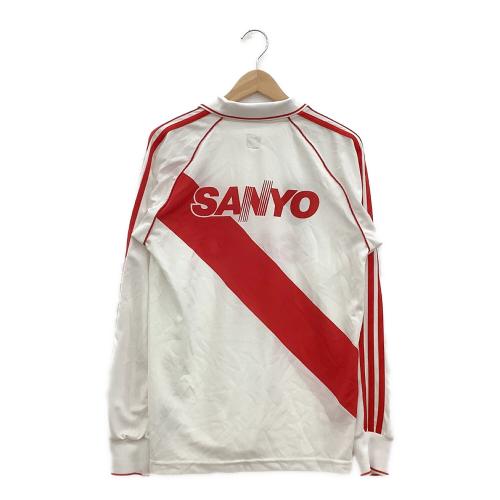 リーベル・プレート サッカーユニフォーム SIZE M 長袖 ホワイト×レッド 92/95復刻 AK9001