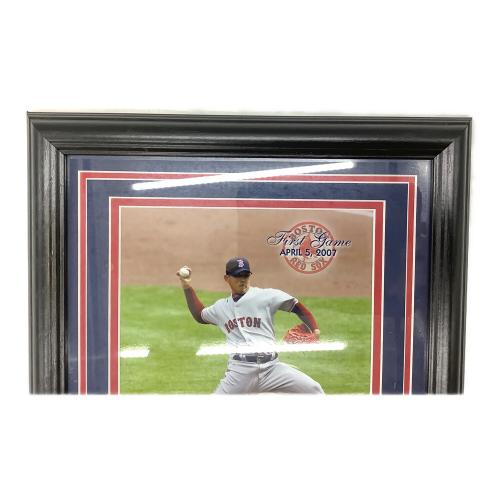 ボストンレッドソックス 応援グッズ 松坂初勝利記念プレート