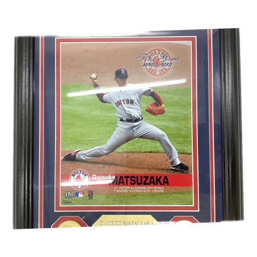 ボストンレッドソックス 応援グッズ 松坂初勝利記念プレート