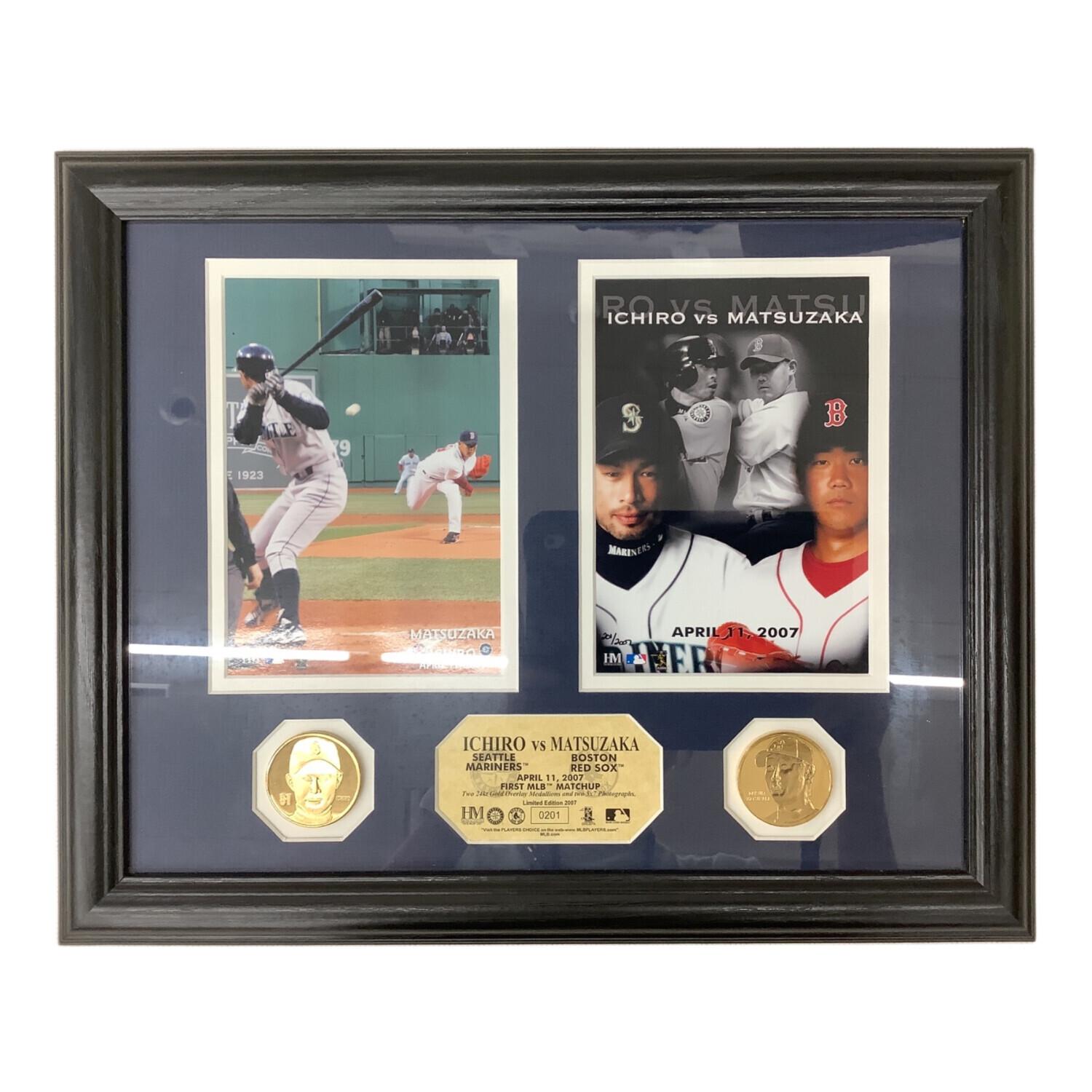 イチロー 記念メダル付き フレーム写真 ICHIRO イチロー メジャーリーグ ベースボール 記念 メダル