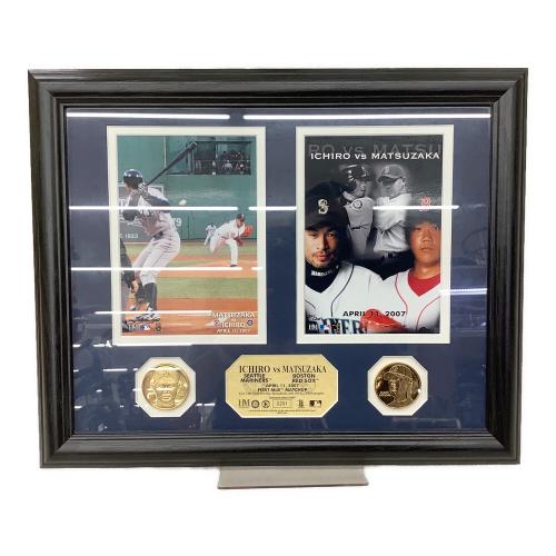 応援グッズ 額 イチローvs松坂初対戦記念プレート