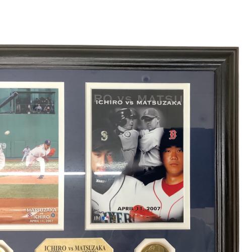 応援グッズ 額 イチローvs松坂初対戦記念プレート