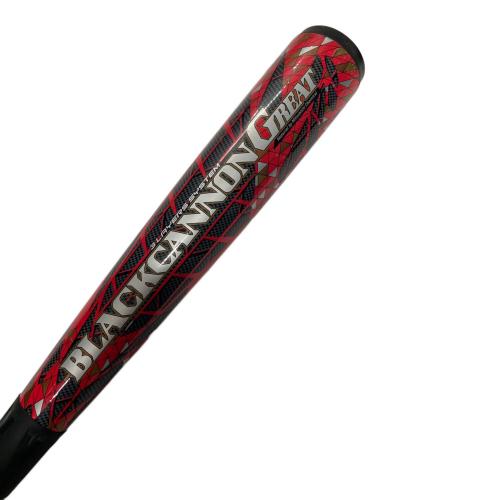 ZETT BLACK CANNON 軟式バット赤 ZETT (ゼット) BLACK CANNON GREAT 軟式バット BCT35073 83cm ブラック