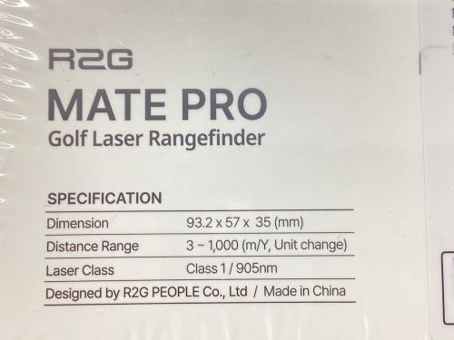 FLAG GOLF SELECT ゴルフ距離測定器 ブラック R2G メイト プロ