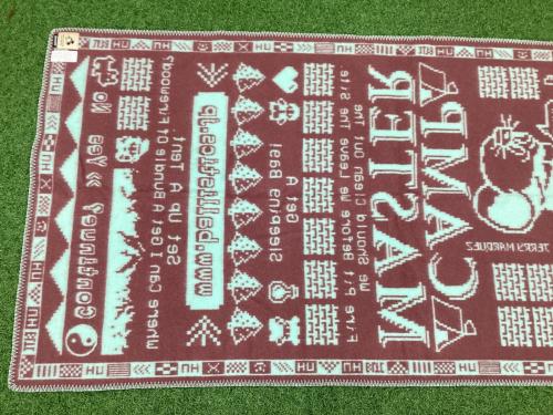 BALLISTICS (バリスティクス) ブランケット ライトブルー×パープル ウール JERRY MARQUEZ BAA-2315