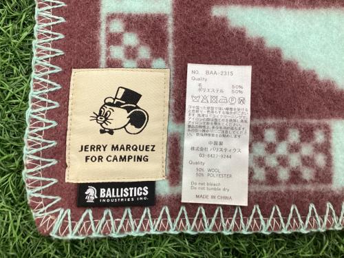 BALLISTICS (バリスティクス) ブランケット ライトブルー×パープル ウール JERRY MARQUEZ BAA-2315