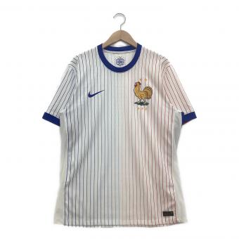 フランス代表 (フランスダイヒョウ) サッカーユニフォーム メンズ SIZE L ホワイト 2024 アウェイ EUROモデル オーセンティック