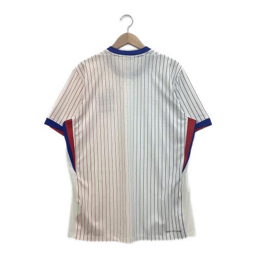 フランス代表 (フランスダイヒョウ) サッカーユニフォーム メンズ SIZE L ホワイト 2024 アウェイ EUROモデル オーセンティック