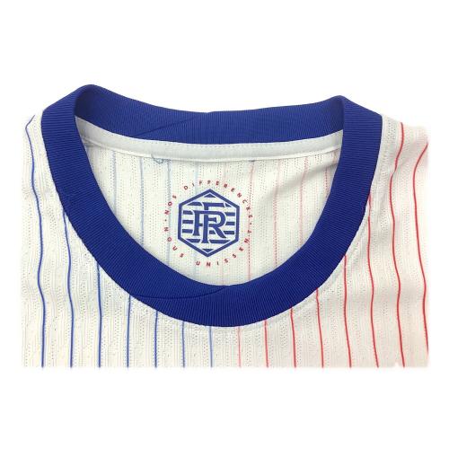 フランス代表 (フランスダイヒョウ) サッカーユニフォーム メンズ SIZE L ホワイト 2024 アウェイ EUROモデル オーセンティック