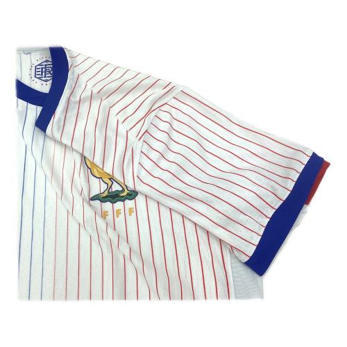 フランス代表 (フランスダイヒョウ) サッカーユニフォーム メンズ SIZE L ホワイト 2024 アウェイ EUROモデル オーセンティック